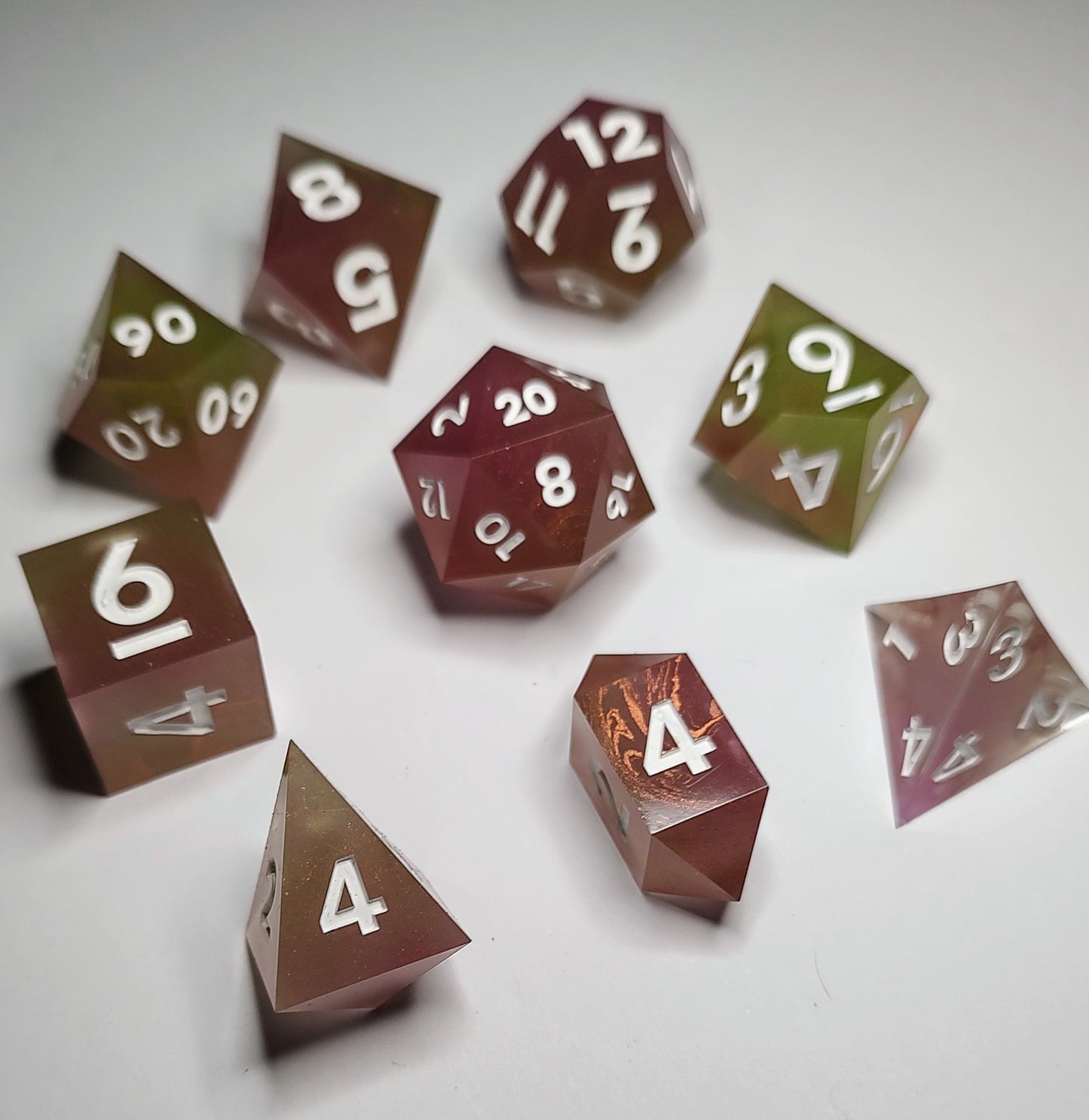 "A Light in the Darkness" 9 piece TTRPG Dice Set