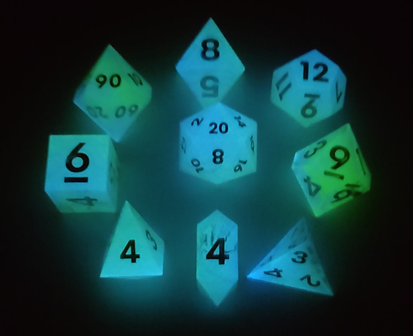 "A Light in the Darkness" 9 piece TTRPG Dice Set