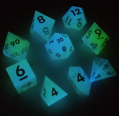 "A Light in the Darkness" 9 piece TTRPG Dice Set