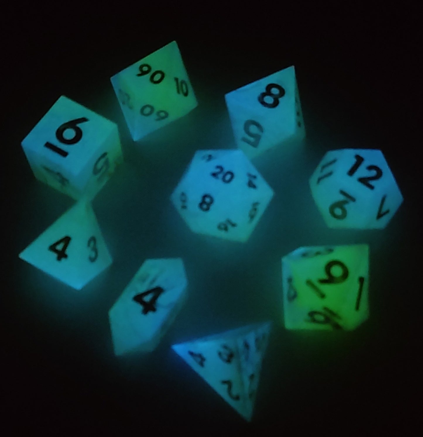 "A Light in the Darkness" 9 piece TTRPG Dice Set