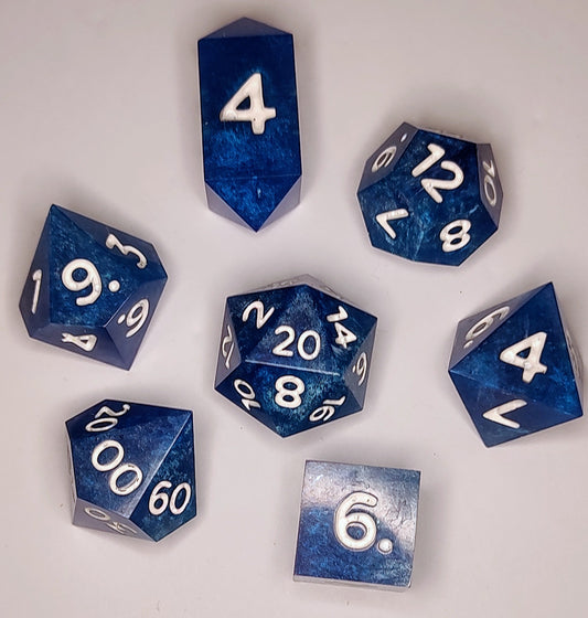 "Part the Waters" 7 piece TTRPG Dice Set