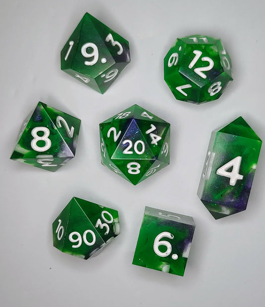 "Ogre's Best" 7 Piece TTRPG Dice Set